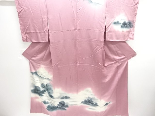 JAPANESE KIMONO / HOMONGI / TEMPLE SCENERY / ONE CREST 